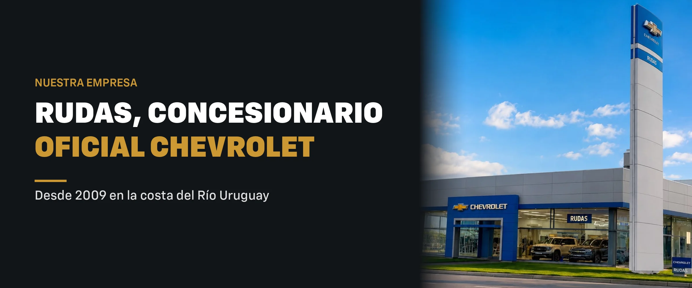 Rudas, Concesionario Oficial Chevrolet - fachada de la concesionaria
